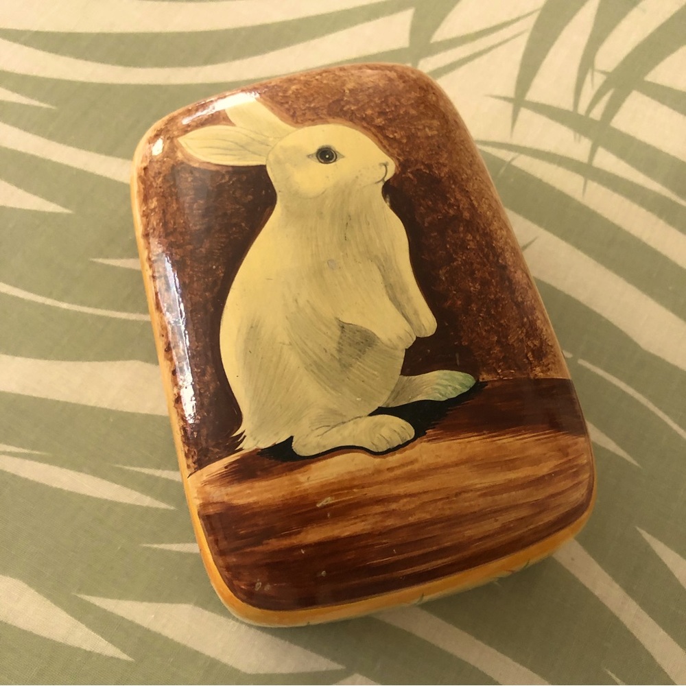 Painted wood box